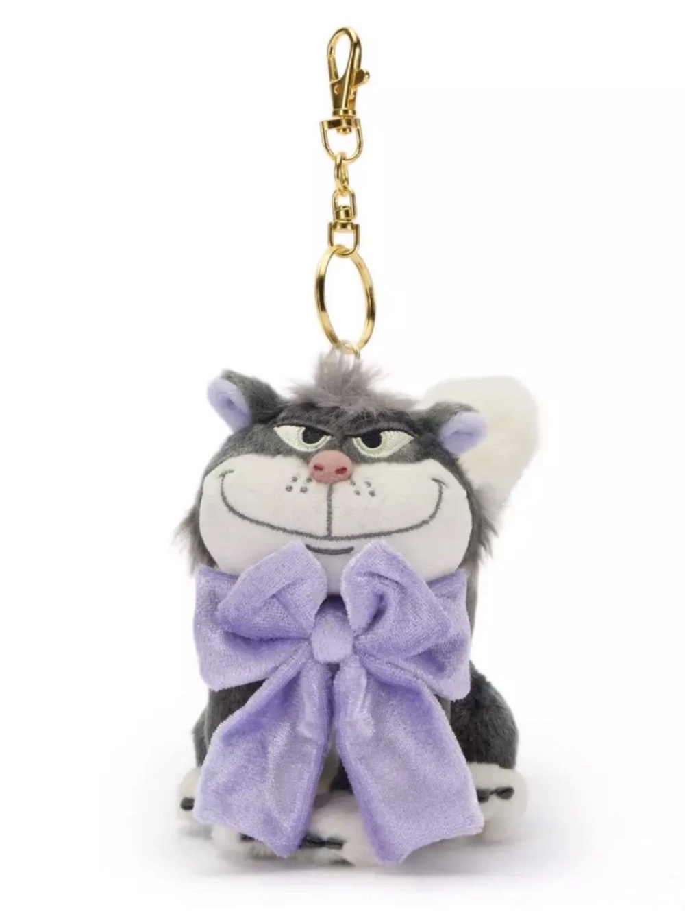 Cinderella Lucifer Plush Keychain Bag Charm Disney Store Japan NWT